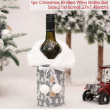 elvesmall Christmas Wine Bottle Cover Merry Christmas Decorations For Home  Cristmas Ornament Xmas Navidad Gifts New Year