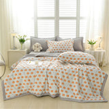 elvesmall Quilt Pillow Cover Set Quilt and Pillowcase Home Bedding Seersucker Summer Thin Quilt Air Condition Blanket Comforter Bed Cover