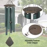 elvesmall Wind Chimes Outdoor Large Deep Tone Macrame 44 Inches Sympathy Wind Chimes Tuned Soothing Melody Room Decoration Home Chime