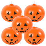 elvesmall 12inch 5Pcs Halloween Latex Balloons Pumpkin Ghost Festival Balloons Halloween Decorations Home Outdoor Halloween Pumpkin Decor