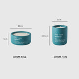 elvesmall Cement Cup Candle Large Scented Candle Matte Glass Nordic Home Decoration Luxury Wedding Living Room Industrial