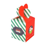 elvesmall Merry Christmas Paper Boxes Treat Boxes For Candy Cookie Apple Box Navidad New year Christmas Decoration Gift Box Bag Kerst noel