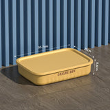 elvesmall Home Sundries Toy Storage Box with Cover Plastic Closet Wardrobe Desk Organizers Clothes Kitchen Storage Containers Baskets