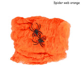 elvesmall Halloween Decorations Artificial Spider Web Stretchy Cobweb Scary Party Halloween Decoration for Bar Haunted House Scene Props