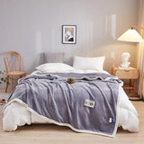 elvesmall  New Milk Velvet Autumn Winter Blanket for Bed Thick Flannel Weighted Blankets Soft Comfortable Warm Plush Blankets for Bed Sofa
