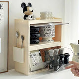 elvesmall  -  Office Coffee Capsule Storage Box Simple Home Desktop Skin Care Cosmetics Snacks Water Cup Sundries Organizer Rack