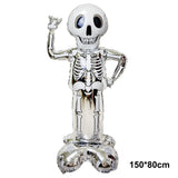 elvesmall Halloween Balloons Inflatable Ghost Tree Pumpkin Terror Blood Eyes Skeleton men Spider Halloween Foil Balloons Party Decorations