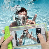 elvesmall Waterproof Phone Pouch Drift Diving Swimming Bag Underwater Dry Bag Case Cover For Phone Water Sports Beach Pool Skiing 6 inch