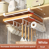 elvesmall  Kitchen Under Cabinet Basket Storage Shelf Cutting Board Rack Kitchen Closet Rack Under Desk Cabinet Office Bathroom Organizers
