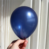 elvesmall 20pcs 5/10/12inch Luminous Blue Latex Balloons Dark Blue Helium Air Balloon Birthday Wedding Decoration Party Balloon Supplies