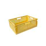 elvesmall Plastic Foldable Storage Crate Folding Box Basket Stackable Cute Makeup Jewellery Toys Boxes for Storage Box Organizer Portable