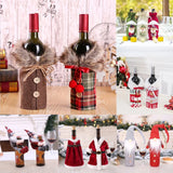 elvesmall Christmas Wine Bottle Cover Merry Christmas Decorations For Home  Cristmas Ornament Xmas Navidad Gifts New Year