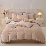 elvesmall Single Product Milk Fleece Blanket  Duvet Cover Autumn/winter with Velvet Coral Velvet Quilt Double Bed Sheet 150x200 220x240