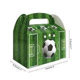 elvesmall 10pcs Cartoon Mini Football Candy Box Portable Kids Birthday Favor Gift Chocolate Packaging Bags  Party Decor