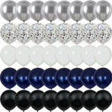 elvesmall 40PCS Silver Pearl Metal Latex Party Confetti Balloons Birthday Wedding BabyShower Decorations New year Globos