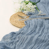 elvesmall 4PCS Crepe Gauze Table Runner Wedding Baby Bride Gift Holiday Party Decoration Table Path Table Cloth Boho Home Decor Mariage