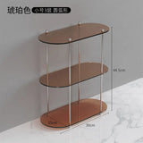elvesmall  -  Ins Acrylic Desktop Rack Bathroom Toilet Storage Rack Layered Finishing Rack Bedroom Cup Storage Cosmetic Perfume Display Rack