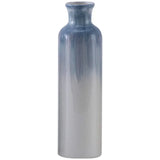 elvesmall  Hand-painted Blue simple ins Style Ceramic vase Dried Flower Flower vase Living Room Home Decoration Room Decoration