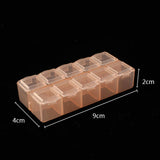 elvesmall 1pcs Plastic 6/815 Storage boxes Slots Adjustable packaging transparent Tool Case Craft Organizer box jewelry accessories