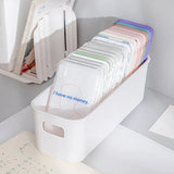 elvesmall Simple Desktop Mobile Phone Case Storage Box Multifunctional Cosmetics Organizer Box Large Capacity Sundries Storage Basket