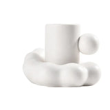 elvesmall  -  Home Ceramic Mug Creative Shape Breakfast Coffee Cup Couple Milk Cup 280ml Coffee Mug Living Room Decoration Dining Tableware