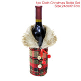 elvesmall Christmas Wine Bottle Cover Merry Christmas Decorations For Home  Cristmas Ornament Xmas Navidad Gifts New Year