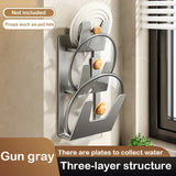 elvesmall  ORIO Pot Lid Rack Pan Cover Holder Cutting Board Pot Shelf Kitchen Storage Rack Wall Mounted Kitchen Accessories Organizer