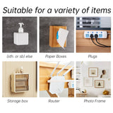 elvesmall Double Sided Adhesive Wall Hooks Transparent Strong Wall Storage Hook Invisible Traceless Snap Hook Kitchen Storage Holder