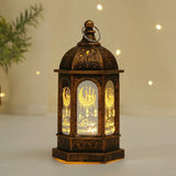 elvesmall Eid Decoration Light Eid Mubarak Lamp Ornament Islam Muslim Party Decor Supplies Ramadan Wind Lantern Decor for Home Party