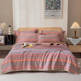 elvesmall  Stitch Bed duvets Cotton gauze Bed linen Comforter bedding set Jacquard summer Blanket Double bed quilt bedspreads and coverlets