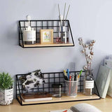 elvesmall Creative Wall Mounted Shelves, Bedroom Walls, Iron Wall Hanging Baskets, Storage Racks, Storage Baskets, Hanging Racks