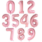 elvesmall 40Inch Big Foil Helium Number Balloon 0-9 Happy Birthday Wedding Party Decorations Baby Shower Large Figures Air Globos Supplies