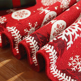elvesmall  Christmas Table Runner Table Path Christmas Decoration Home Table Setting Dining Vintage Wedding Family Party Christmas Placemat