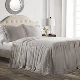 elvesmall Skirt Bedspread Set - 3 Piece Luxurious Farmhouse Bedding Set-Elegant, Charming Ruffle Detail - Timeless Style  Classic Design-
