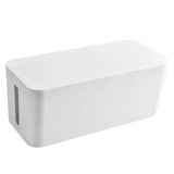 elvesmall Cable Storage Box Power Strip Wire Case Anti Dust Charger Socket Organizer Network Line Storage Bin Charger Wire Management
