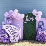 elvesmall 126pcs Purple 3D Butterfly Balloons Arch Garland Kit for Baby Shower Decorations for Girl Wedding Valentines Party Decorations