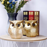 elvesmall Creative Resin Owl Ornaments Living Room Office Table Decorative Handicrafts Home Desktop Decoration Accessories, Friend Gifts