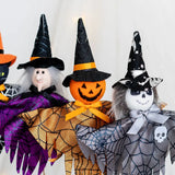 elvesmall Halloween Decorative Pendant Ghost Festival Pumpkin Witch Pendant Bar Haunted House Layout Props Happy Helloween Party Decor