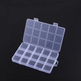 elvesmall 28 Grid Rectangle Plastic Jewelry Box Compartment Storage Box Case Jewelry Earring Bead Craft Display Container Organizer