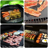 elvesmall  40*33cm Non-stick BBQ Grill Mat Easily Cleaned Baking Mat BBQ Tools Cooking Grilling Sheet Heat Resistance Kitchen Tools