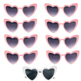 elvesmall Heart Shaped Sunglasses for Women Retro Cat Eye Sunglasses Wedding Engagement Decoration Shopping Traveling Party Accessories