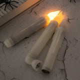 elvesmall 12pcs Flying Flameless LED Taper Candles with Wand Hanging Floating Candles Warm White Light for Halloween Christmas Party Decor