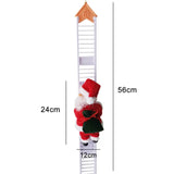 elvesmall  Electric Climbing Ladder Santa Claus Doll Toys Funny Christmas Ornaments Gift New Year Christmas Tree Hanging Home Decor Gifts