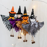 elvesmall Halloween Decorative Pendant Ghost Festival Pumpkin Witch Pendant Bar Haunted House Layout Props Happy Helloween Party Decor