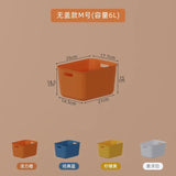 elvesmall Large Capacity Sundries Storage Box Cosmetics Toys Snacks Clothes Storage Basket Plastic Household Wardrobe Organizer