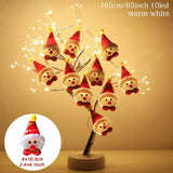 elvesmall Snowman Christmas LED Garland String Light Merry Christmas Decorations For Home  Cristmas Tree Ornament Xmas Navidad Gifts