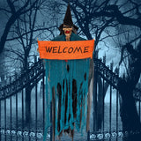 elvesmall  Halloween Hanging Ghost Haunted House Hanging Grim Witch Ghost Horror Props Electric Toys Home Door Bar Club Halloween Decor