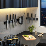 elvesmall  Magnetic Knife Holder 304 Stainless Steel Magnet Tool Bar Strip Rack Kitchen Utensil Rack Chef Knives Storage Knife Stand Holder