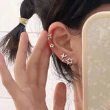 elvesmall Fashion New Delicate Elegant Butterfly Earrings Sets Simple Cute Korean Small Stud Earring for Women Girls Party Jewelry Gifts