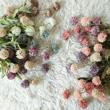 elvesmall  Artificial Flower 5 Head Dandelion False Flower 51cm Small Thorn Ball Hydrangea Simulation Plant For Home Wedding Decorations
